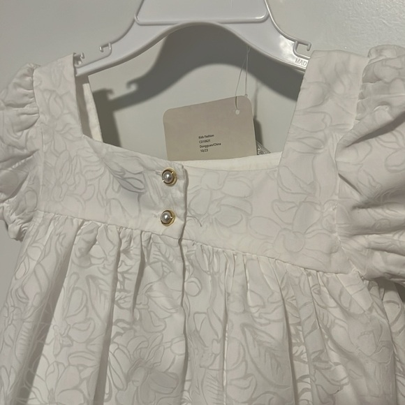 Joie White Baby Dress with Floral Design - Picture 2 of 8